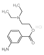 Benzoic acid, 3-amino-,2-(diethylamino)ethyl ester, hydrochloride (1:1)结构式