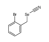 (2-bromophenyl)methyl selenocyanate Structure