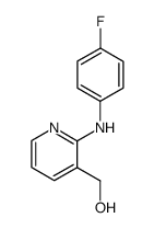 2-(4-Fluorophenyl)amino-3-hydroxymethylpyridine结构式