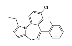 8-chloro-1-ethyl-6-(2-fluoro-phenyl)-4H-benzo[f]imidazo[1,5-a][1,4]diazepine Structure