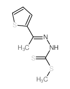 Hydrazinecarbodithioicacid, 2-[1-(2-thienyl)ethylidene]-, methyl ester structure