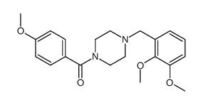 [4-[(2,3-dimethoxyphenyl)methyl]piperazin-1-yl]-(4-methoxyphenyl)methanone Structure