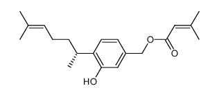 1-Hydroxy-15-senecioyloxy-α-curcumen Structure