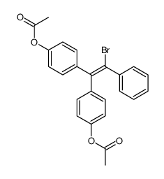 4,4'-(Bromophenylethenylidene)bis(phenol)diacetate structure