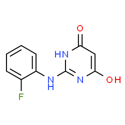 4(1H)-Pyrimidinone, 2-[(2-fluorophenyl)amino]-6-hydroxy- (9CI) Structure