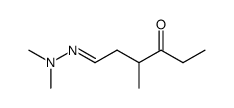 6-Dimethylhydrazono-4-methyl-3-hexanon Structure