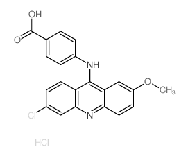 4-[(6-chloro-2-methoxy-acridin-9-yl)amino]benzoic acid Structure