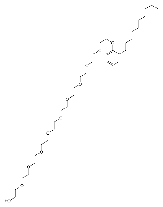 2-[2-[2-[2-[2-[2-[2-[2-[2-[2-(2-decylphenoxy)ethoxy]ethoxy]ethoxy]ethoxy]ethoxy]ethoxy]ethoxy]ethoxy]ethoxy]ethanol结构式