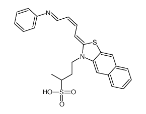 2-[4-(phenylamino)-1,3-butadienyl]-3-(3-sulphonatobutyl)naphtho[2,3-d]thiazolium structure