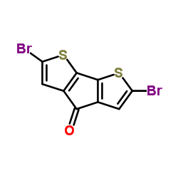 2,6-Dibromo-4H-cyclopenta[1,2-b:5,4-b']dithiophen-4-one structure