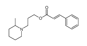 3-Phenylpropenoic acid 3-(2-methylpiperidino)propyl ester结构式