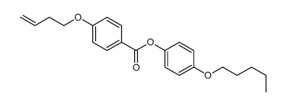 (4-pentoxyphenyl) 4-but-3-enoxybenzoate Structure