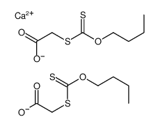 calcium,2-butoxycarbothioylsulfanylacetate Structure