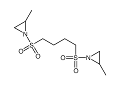 2-methyl-1-[4-(2-methylaziridin-1-yl)sulfonylbutylsulfonyl]aziridine Structure