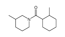 3-Methyl-1-[(2-methylcyclohexyl)carbonyl]piperidine结构式