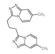 1,2,4-Triazolo[4,3-a]pyridine,3,3'-(1,3-propanediyl)bis[7-methyl- structure