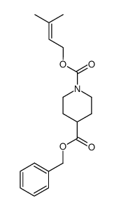 1-(3-methyl-2-butenyl)-4-(benzyloxycarbonyl)piperidine结构式