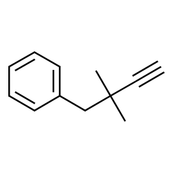 (2,2-dimethylbut-3-yn-1-yl)benzene structure