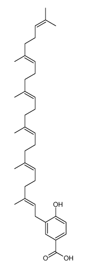 3-hexaprenyl-4-hydroxybenzoic acid Structure