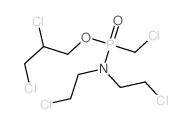 2-chloro-N-(2-chloroethyl)-N-(chloromethyl-(2,3-dichloropropoxy)phosphoryl)ethanamine Structure