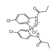 Co(5-chloro-2-aminepyridypropionamide)2Cl2 Structure