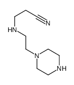 3-[[2-(piperazin-1-yl)ethyl]amino]propiononitrile structure