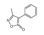 4-methyl-2-oxido-3-phenyl-1,2,5-oxadiazol-2-ium结构式