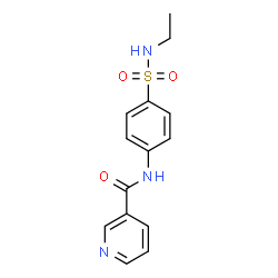N-[4-(ethylsulfamoyl)phenyl]pyridine-3-carboxamide结构式