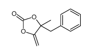 4-benzyl-4-methyl-5-methylidene-1,3-dioxolan-2-one Structure