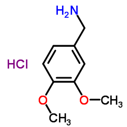 3,4-Dimethoxybenzylamine hydrochloride Structure