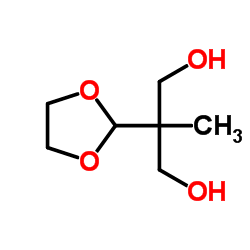 2-(1,3-Dioxolan-2-yl)-2-methyl-1,3-propanediol结构式