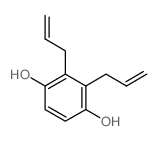 1,4-benzenediol, 2,3-di-2-propenyl- Structure