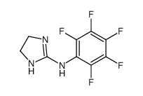 N-(2,3,4,5,6-pentafluorophenyl)-4,5-dihydro-1H-imidazol-2-amine结构式