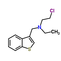 N-(1-benzothien-3-ylmethyl)-2-chloro-N-ethylethanamine Structure