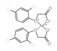 Acetic acid, (2,4-dichlorophenoxy)-, nickel(2+) salt结构式