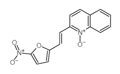 2-(2-(5-Nitro-2-furyl)vinyl)quinoline N-oxide结构式