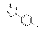 5-Bromo-2-(1H-pyrazol-3-yl)pyridine Structure