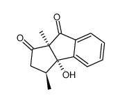 (3S,3aS,8aS)-3a-hydroxy-3,8a-dimethyl-2,3,3a,8a-tetrahydrocyclopenta[a]indene-1,8-dione Structure