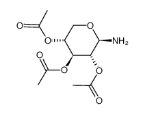 2,3,4-tri-O-acetyl-β-D-xylopyranosylamine结构式