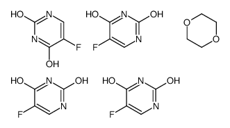 1,4-dioxane,5-fluoro-1H-pyrimidine-2,4-dione Structure