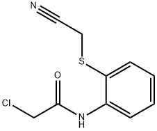 2-chloro-N-{2-[(cyanomethyl)sulfanyl]phenyl}acetamide Structure