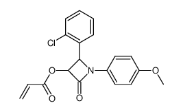 3-acryloyloxy-4-(2-chlorophenyl)-N-(4-methoxyphenyl)azetidin-2-one Structure