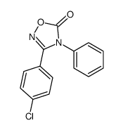 3-(4-chlorophenyl)-4-phenyl-1,2,4-oxadiazol-5-one Structure