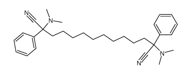 1.12-Bis(dimethylamino)-1,12-dicyano-1,12-diphenyldodecane Structure