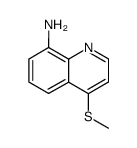 4-methylsulfanyl-[8]quinolylamine结构式