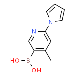 4-Methyl-6-(1H-pyrrol-1-yl)pyridin-3-ylboronic acid Structure