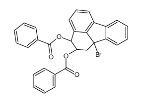 [(2S,3S,10bS)-3-benzoyloxy-10b-bromo-2,3-dihydro-1H-fluoranthen-2-yl] benzoate Structure