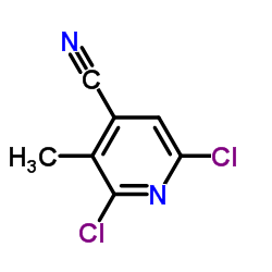 4-Pyridinecarbonitrile,2,6-dichloro-3-methyl- structure