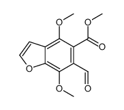 methyl 6-formyl-4,7-dimethoxy-1-benzofuran-5-carboxylate结构式