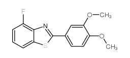 2-(3,4-DIMETHOXY-PHENYL)-4-FLUORO-BENZOTHIAZOLE structure